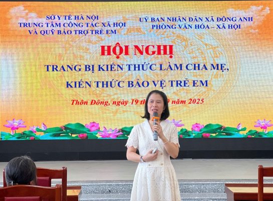 Read more about the article Hội nghị trang bị kiến thức làm cha mẹ, kiến thức bảo vệ trẻ em tại xã Đông Anh